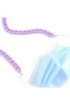 Sethain Sonnenbrille Halter Gurt Lila Acryl Twist Verknüpfung Brille Kette Gesicht Abdeckung Ketten Brillen Halter Brille Gur
