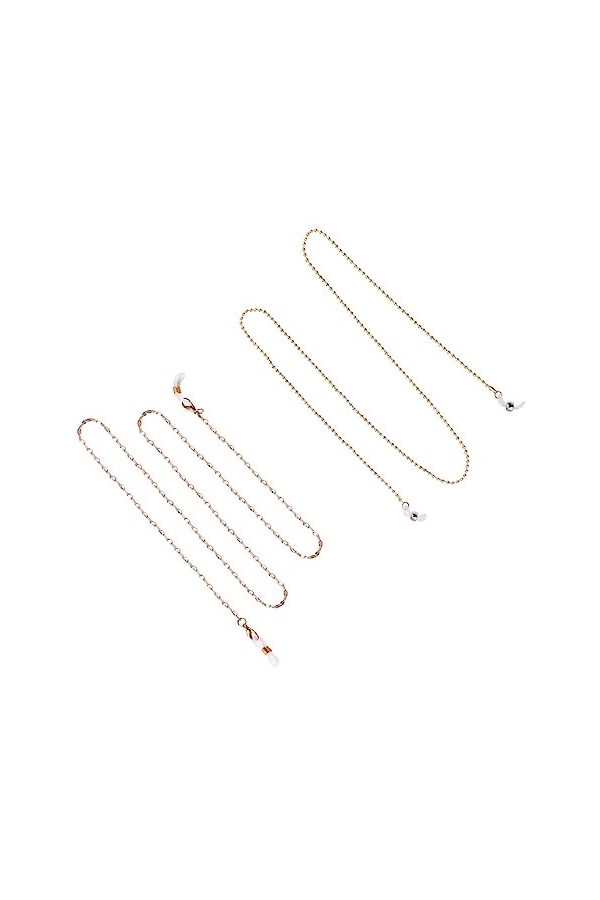 GALPADA 2 Pièces Lunettes Pour Femmes Chaîne Support De Sangle De Lunettes De Soleil Cordons De Lunettes Lanière Perlée Espej