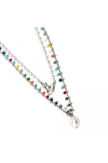 GALPADA 1Pc Chaîne Suspendue Chaîne De Lunettes De Soleil Perlée Couverture Du Visage Laisse Colliers Pour Femmes Colliers De