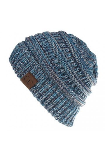 Yixda Bonnet dhiver unisexe Messy High Bun - Gris - Taille Unique