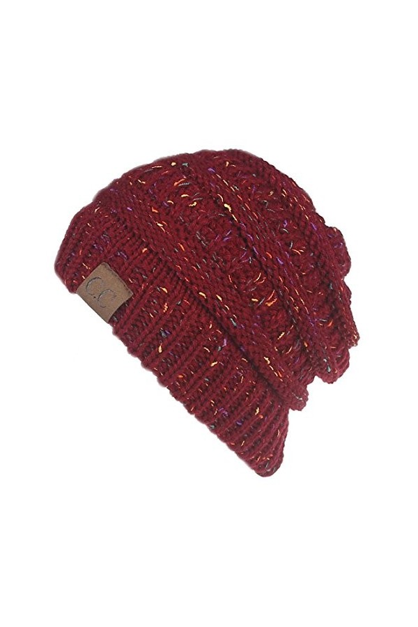 Yixda Bonnet dhiver unisexe Messy High Bun - Gris - Taille Unique