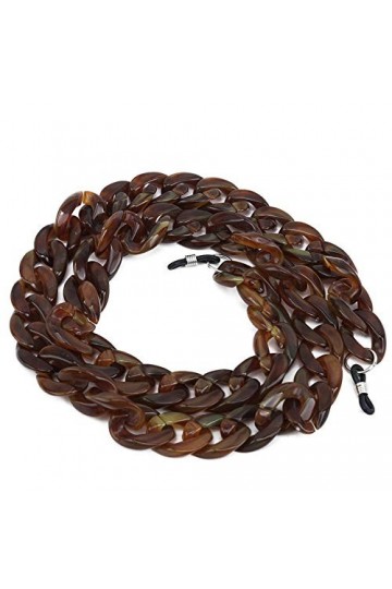 zwyjd Chaîne pour lunettes de soleil - Chaîne de lunettes de soleil - Cordon de maintien pour lunettes de soleil - Noir - Fle