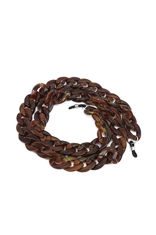 zwyjd Chaîne pour lunettes de soleil - Chaîne de lunettes de soleil - Cordon de maintien pour lunettes de soleil - Noir - Fle