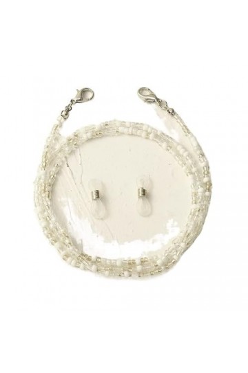 DAVBIR Chaînes de lunettes à sangle pour femmes, masque facial perlé, lanière Simple et élégante, retenue de lunettes Color 