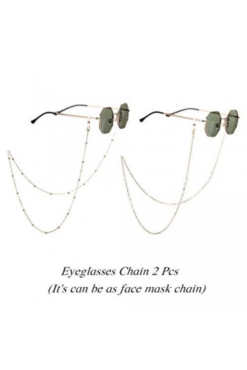 Bohend Mode perle Chaîne de lunettes Or Perle Chaîne de masque facial Femmes Chaîne de lunettes de soleil Accessoires Pour le