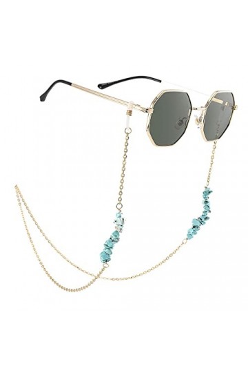 Bohend Boho Turquoise Chaîne de lunettes de soleil Or bohémien Chaîne de lunettes Femmes Accessoires pour lunettes Pour Lunet