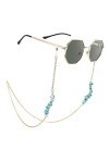 Bohend Boho Turquoise Chaîne de lunettes de soleil Or bohémien Chaîne de lunettes Femmes Accessoires pour lunettes Pour Lunet