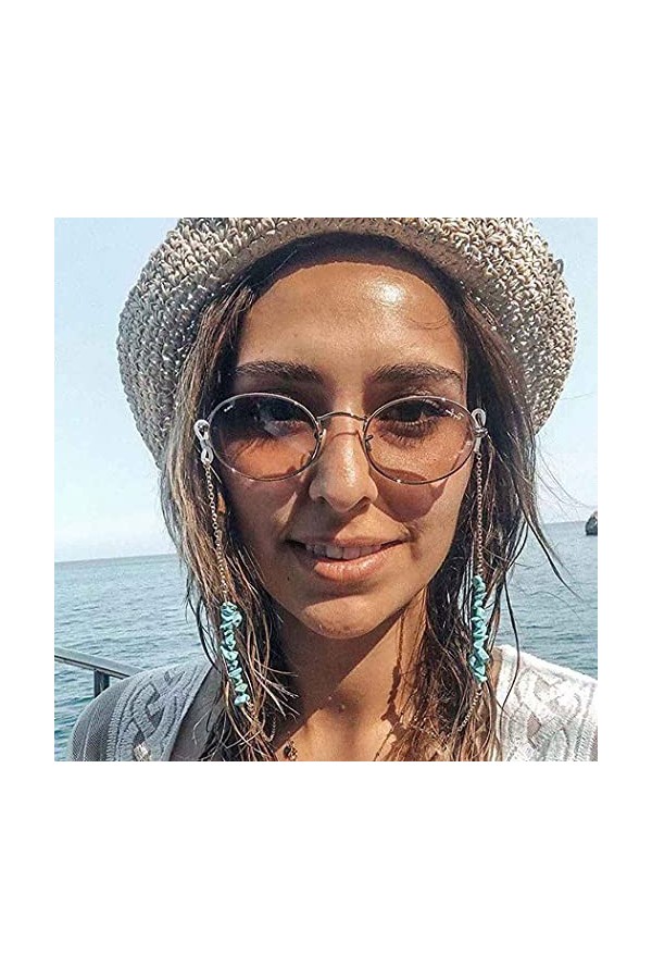 Bohend Boho Turquoise Chaîne de lunettes de soleil Or bohémien Chaîne de lunettes Femmes Accessoires pour lunettes Pour Lunet