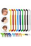SENHAI Lot de 9 sangles de lunettes antidérapantes en silicone pour enfants et adultes avec 9 couleurs différentes, 3 tailles