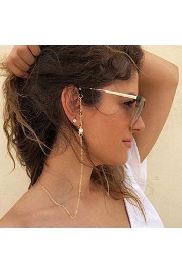 Bohend Mode Strass Chaîne de lunettes Or Star Chaîne de masque facial Femmes Chaîne de lunettes de soleil Accessoires Pour le