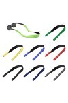 KINBOM 8 pièces Sangle Lunette de Soleil, Sangles de Lunettes Sport Cordon Lunettes Flottant Sangles de Lunettes Sport Réglab