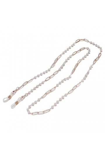 KEMUDO Chaînes de lunettes Longe de lunettes for femmes Pièces simples anti-perte Boucle de silicone supplémentaire Cordon de