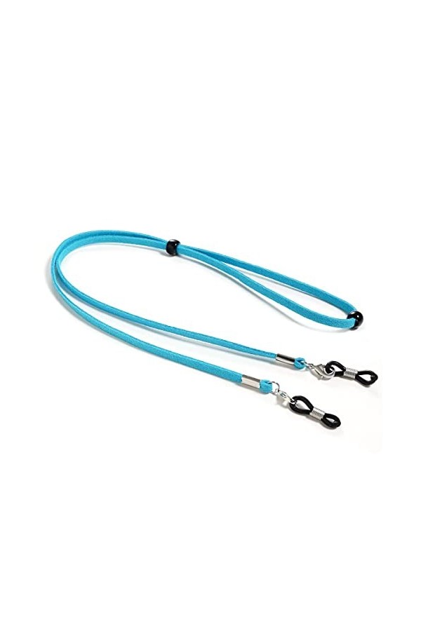 DAVBIR Chaînes de lunettes, sangle de lunettes pour femmes, cordon de cou multifonction en cuir, sangles de lunettes de solei