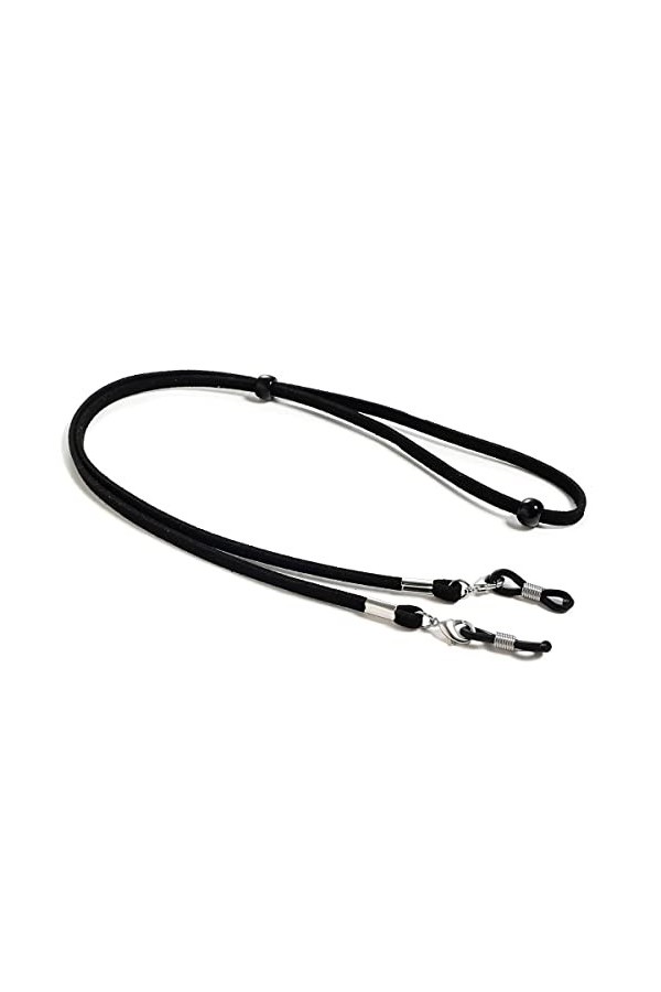 DAVBIR Chaînes de lunettes, sangle de lunettes pour femmes, cordon de cou multifonction en cuir, sangles de lunettes de solei