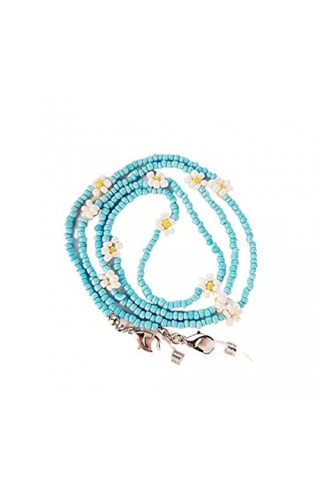 HOOENG Lunettes Sangle Lunettes chaînes for Femmes Cristal coloré perlé Masque chaînes élégant Support chaînes Lunettes Cordo