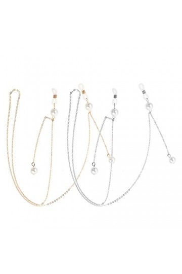 VALICLUD 2 Pièces Chaîne Anti-perte Lunettes De Soleil Tendance Pour Femmes Colliers De Perles Pour Femmes Lanière De Perles 