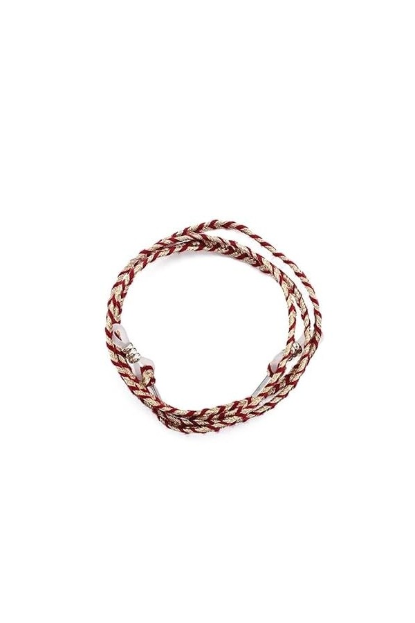 ENLLY Chaînes Sangle de Lunettes for Femmes Deux Tons tressé Cou Cordon Mode Lunettes retenue Color : Rouge, Size : 1