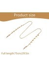 3 pièces Cordon Lunettes Fil Lunettes Collier de lunettes dame Titulaire Chaîne Collier pour Masque pour la vie quotidienne l