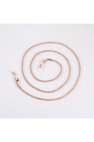 kkjoy Chaîne de lunettes Chaîne de maïs en cuivre Cordons pour masques Supports pour lunettes Cordon pour lunettes Accessoire