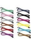 Basicon 12 pièces de chaînes pour avant-œillets, cuir PU réglable Sangle de retenue des avant-yeux Lunettes de soleil Sangles