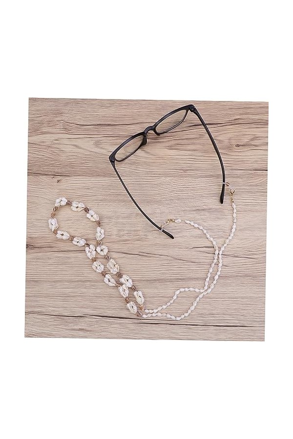 IFANLANDOR Lunettes Élégantes Chaîne De Lunettes Coquillage Sangle Des Lunettes