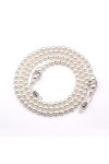 Chaînes de Lunettes en Perles de Perles Lunettes de Lecture Porte-Lunettes Sangle Cordons Longes pour Femmes Filles Blanc