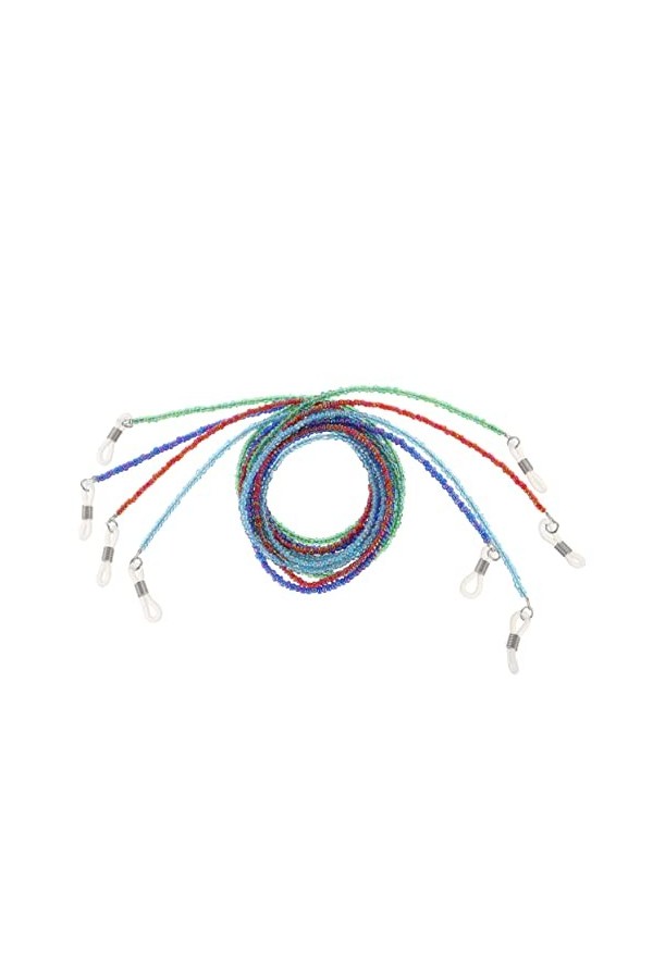 GLEAVI 4 Pièces Chaîne De Lunettes Lunettes Lanière Lunettes De Sport Sangle Lunettes Lunettes Retenue Cou Lanière Femmes Lun