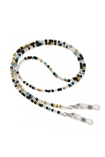 Lanyard Lanyard Chaînes de Lunettes for Femmes Colorful Perles Masque Chaînes Mode Lunettes Lunettes de Cordon Color : Trans