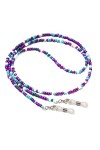 Lanyard Lanyard Chaînes de Lunettes for Femmes Colorful Perles Masque Chaînes Mode Lunettes Lunettes de Cordon Color : Trans