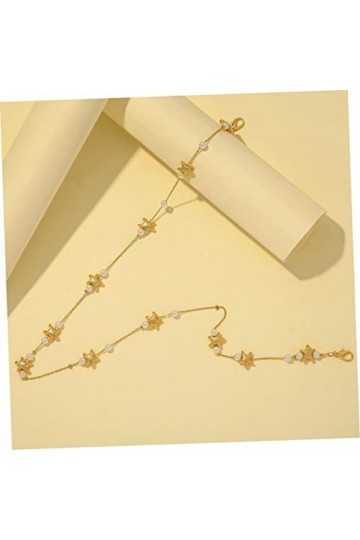 Mikikit 1 Pc Chaîne De Lunettes Sangle De Retenue De Lunettes Serviettes En Papier Décoratives Lanière De Perles Corde De Cou