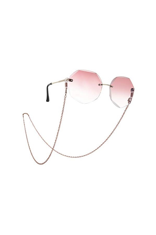 kkjoy Chaîne de lunettes en métal à plusieurs cercles Cordons pour masques Supports pour lunettes Cordon pour lunettes Access