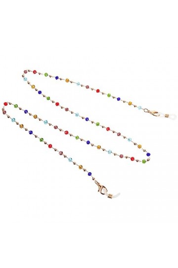 Sosoport Porte-Chaîne De Lunettes Porte-Lunettes En Perles De Verre Autour Du Cou Porte-Chaîne De Lunettes Cordon Cordon De M