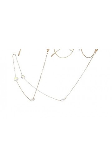 KEMUDO Chaînes Sangle De Lunettes for Femmes Coeur Cristal Masque Chaînes Simple Élégant Lunettes Cordon