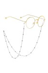 Gyrosphere Chaînes de Lunettes de lanière de Lunettes for Femmes chaînes de Support élégantes Cordon de Lunettes Color : Arg