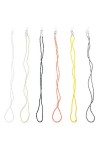 iplusmile Lunettes De Sport 6Pcs Visage Couvrant Lanière Chaîne Perlée De Lunettes Lunettes Cordon Porte Perlé Colliers Anti 