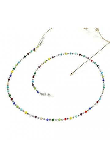 KEMUDO Sangle lunettes chaînes for femmes coloré perlé autour du cou sangle élégant oeil chaîne porte-chaîne lunettes cordon