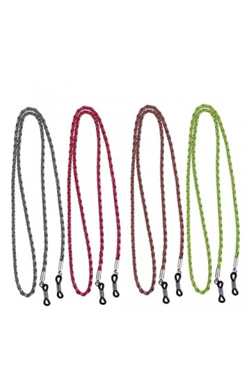 Mikikit 4 Pièces Support De Sangle De Lunettes De Retenue Cordon De Chaîne De Couverture De Visage Porte-lunettes Sangle Dor