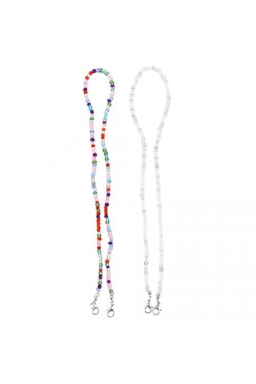 UKCOCO 2 Pcs Lunettes Masque Chaîne Boucle DExtension De Cordon DOreille Sangles DExtension De Boucle DOreille Longe De V