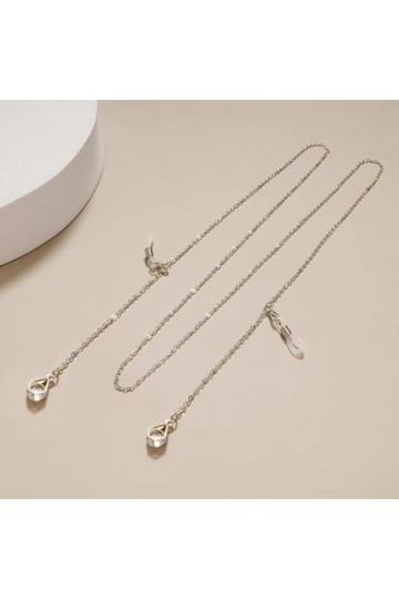 Pendentif Lunettes Chaînes Étoile Lunettes Lunettes De Soleil Lunettes Chaîne en Métal Titulaire Cordon Lanière Collier