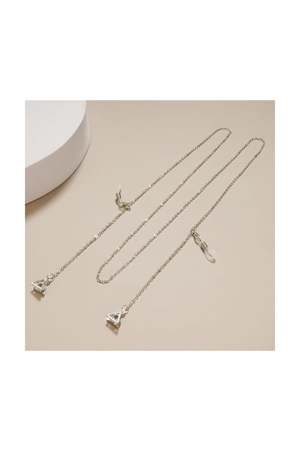 Pendentif Lunettes Chaînes Étoile Lunettes Lunettes De Soleil Lunettes Chaîne en Métal Titulaire Cordon Lanière Collier