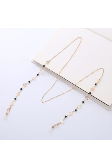 SOREZE Chaîne de Lunettes pour Femmes Perle perlée Cristal Lunettes de Soleil lanière Titulaire Cou Cordon Lunettes Bijoux Ca