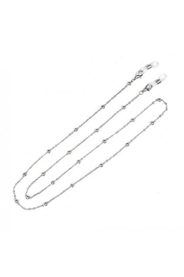 WEPINS Chaînes de Lunettes de Sangle for Femmes chaîne de Cou perlée en métal Simple Cordon de Lunettes élégant Color : Arge