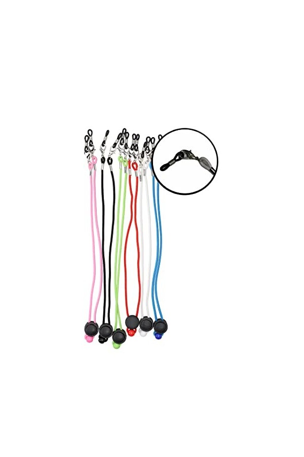 SUUM - Pack 6 Unités de Cordes avec Tenseur | Cordon pour Lunettes | Chaîne pour Lunettes de Lecture | Rallonge de Masque en 