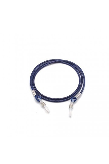 Gyrosphere Chaînes de Lunettes for Femmes Cordon de Lunettes de Mode Anti-dérapant en Microfibre Simple Color : Navy Blue, S