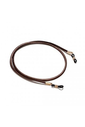 DAVBIR Chaînes de lunettes, lanière de lunettes pour femmes, cordon de cou torsadé en cuir PU, cordon de lunettes élégant Co