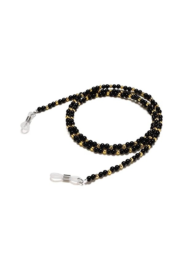 HOOENG Chaînes Sangle de Lunettes for Femmes Chaîne de Cou perlée rétro Cordon de Lunettes élégant Color : Marron, Size : 1 