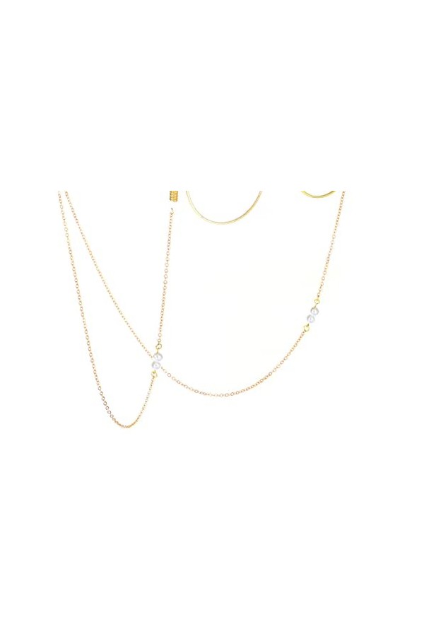HOOENG Chaînes de Lunettes de Lunettes for Femmes Chaînes de Masque de Perles Chaînes de Support de Mode Anti-Perte Chaînes d