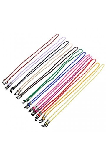 12 Pièces Collier De Lunettes Cordon De Chaîne Cordon De Lunettes En Nylon Cordon De Retenue De Lunettes Tour De Cou De Lunet