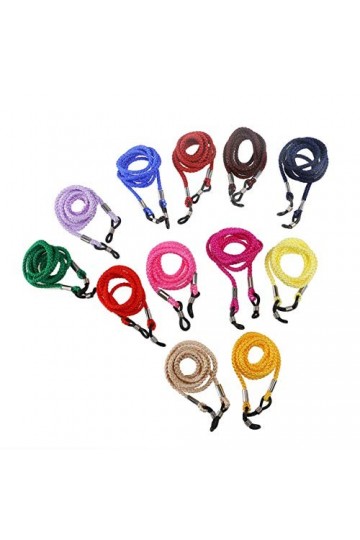 12 Pièces Collier De Lunettes Cordon De Chaîne Cordon De Lunettes En Nylon Cordon De Retenue De Lunettes Tour De Cou De Lunet
