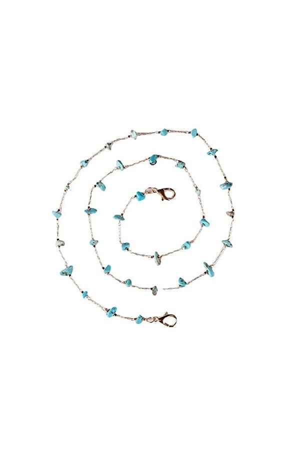 ZORZA Chaînes Sangle de Lunettes for Femmes Chaînes de Masque perlées irrégulières Cordon de Lunettes élégant Simple